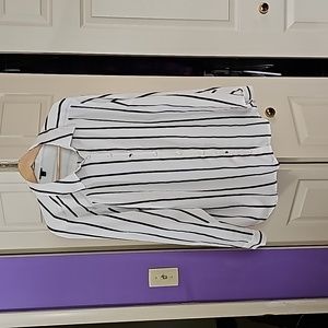 Madison Crepe De Chine striped blouse
